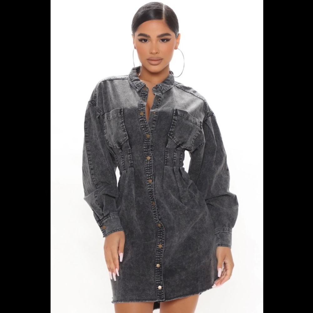 Fashion nova denim dress